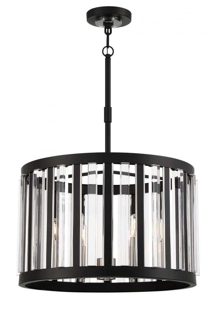 Majestic Splendor - 6 Light Pendant Fixture in Metal