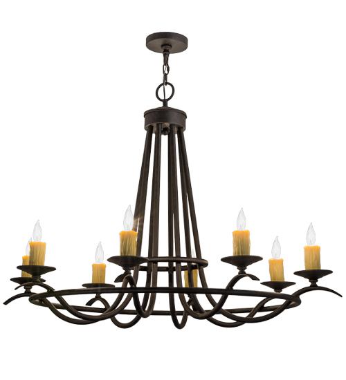 48"L Octavia 8 LT Oblong Chandelier