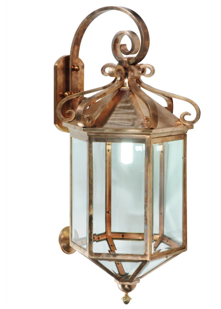 21"W Anza Lantern Wall Sconce