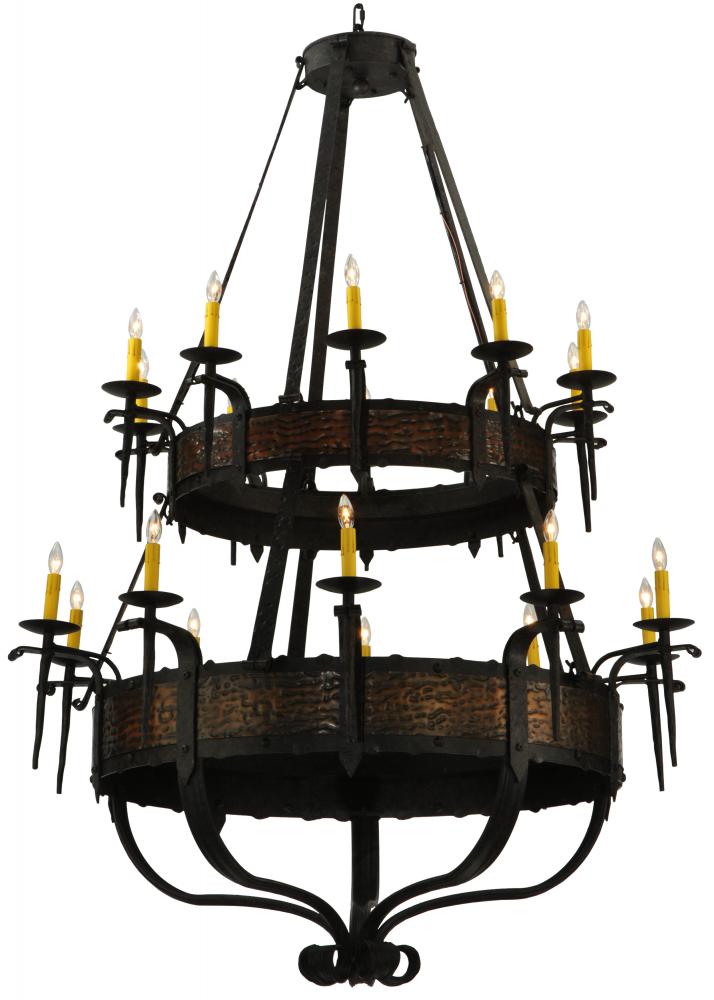 48"W Costello 20 LT Two Tier Chandelier