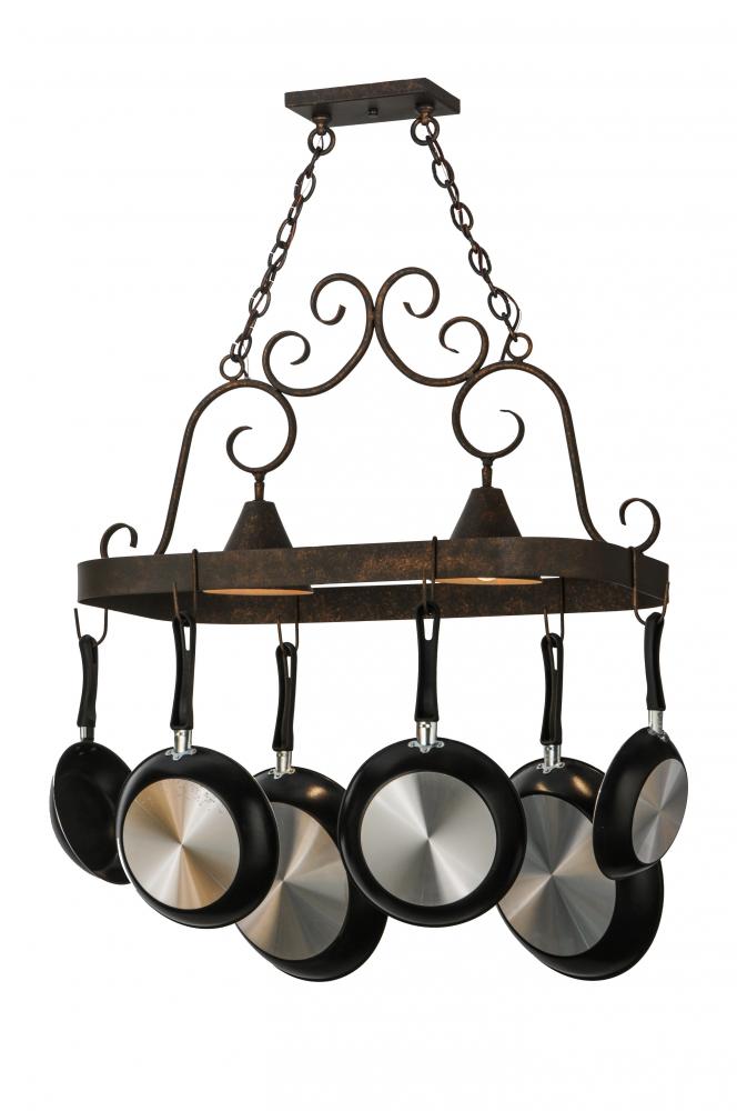 32"L Elana 2 LT Pot Rack