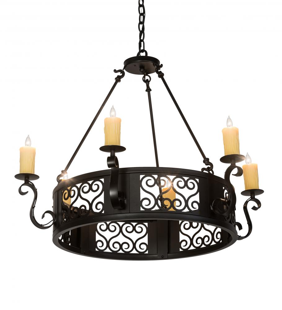 36"Wide Liesel 6 Light Chandelier