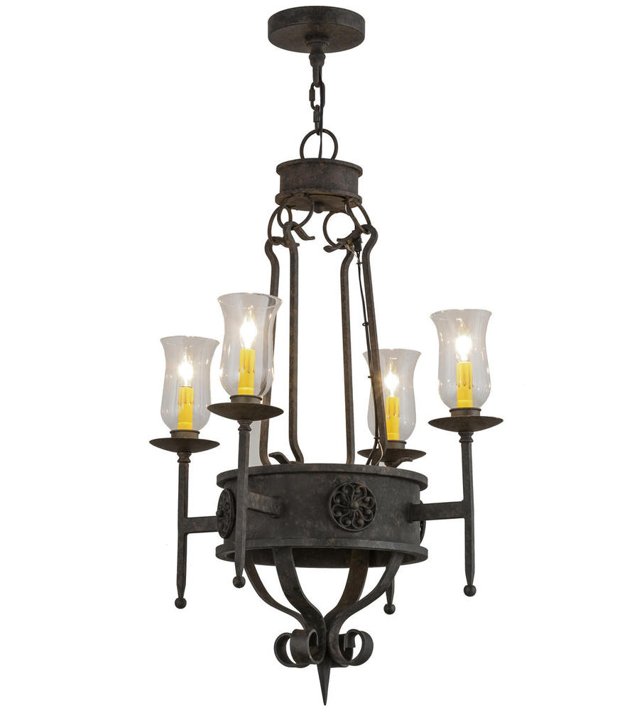 24" Wide Lorenzo 4 Light Chandelier