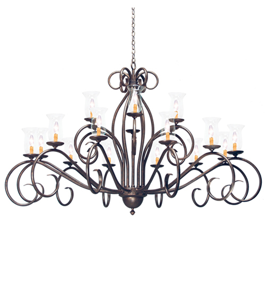 72" Wide Sienna 18 Light Two Tier Chandelier