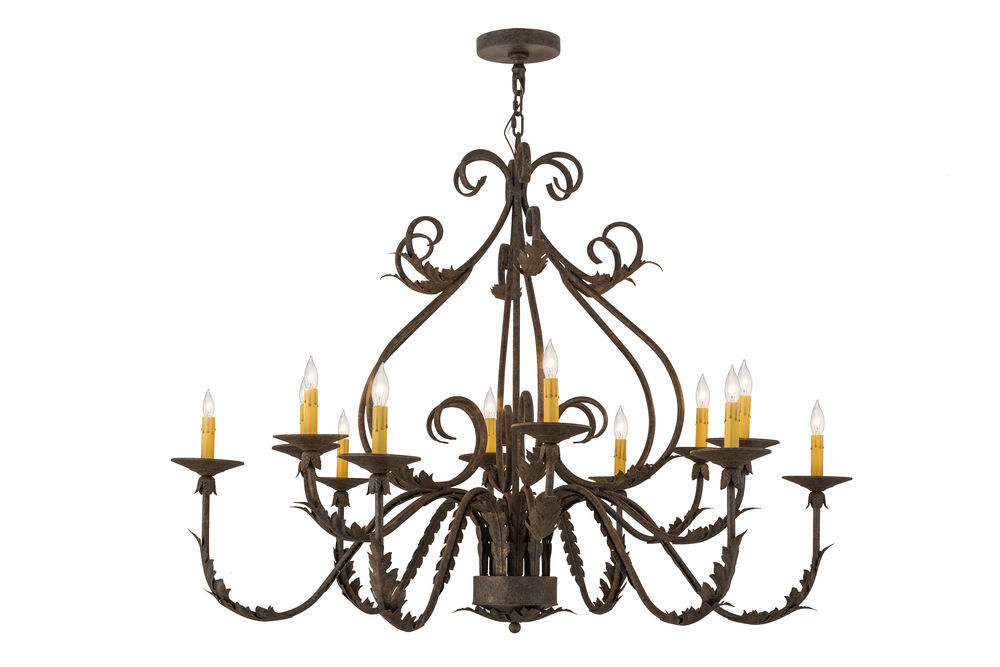 48"W French Elegance 12 LT Chandelier