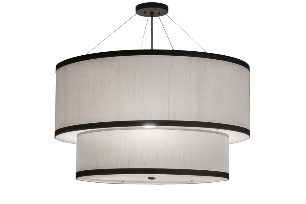 36"W Cilindro 2 Tier Textrene Pendant