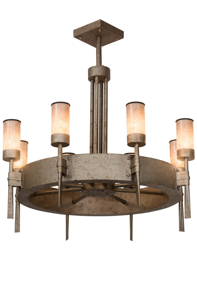 36"W Mansfield 8 LT Chandelier