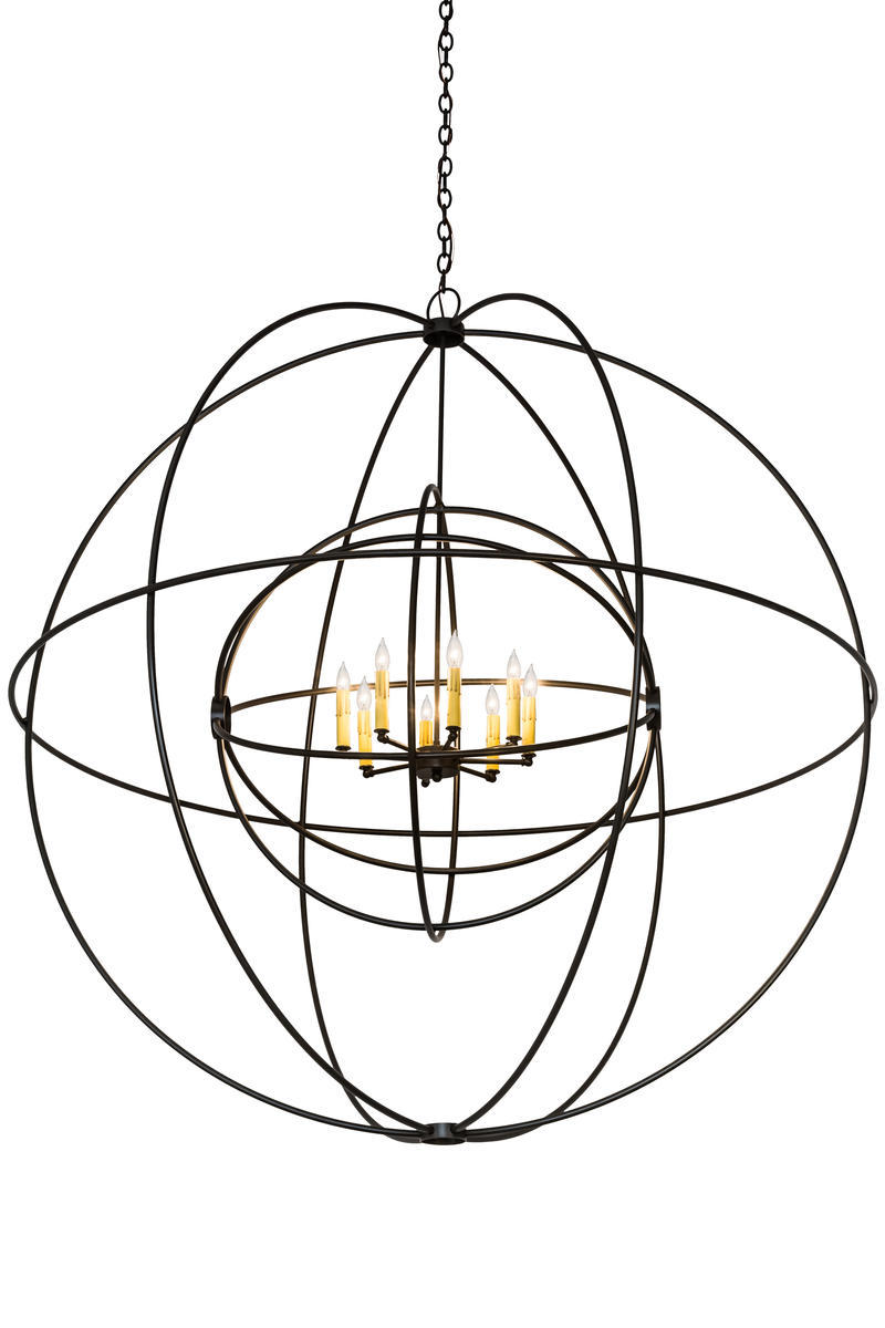 60"W Atom Enerjisi 8 LT Chandelier