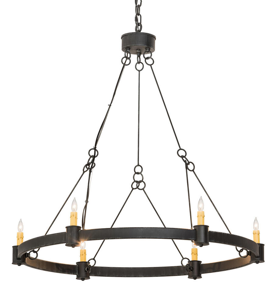 36"W Kenosha 6 LT Chandelier