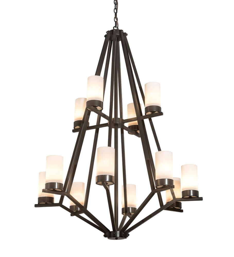 42" Wide Galen 12 LT Two Tier Chandelier