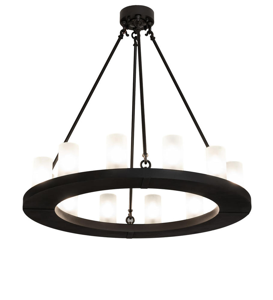 36" Wide Loxley 12 Light Chandelier