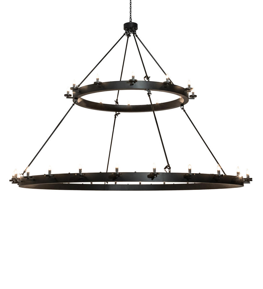 96" Wide Loxley 36 Light Two Tier Chandelier