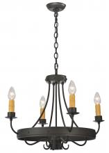 2nd Avenue Designs White 112633 - 25"W Franciscan 4 LT Chandelier