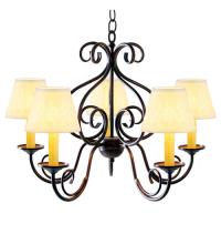 2nd Avenue Designs White 115230 - 24" Wide Jenna 5 Light Chandelier