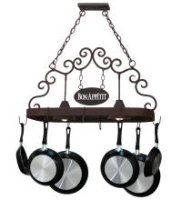 2nd Avenue Designs White 115648 - 34"L Bon Appetit 2 LT Pot Rack