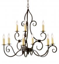 2nd Avenue Designs White 116294 - 36" Wide Clayton 9 Light Chandelier