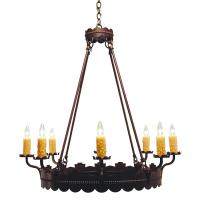 2nd Avenue Designs White 121012 - 36" Wide Sergio 8 Light Chandelier