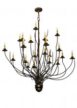 2nd Avenue Designs White 123017 - 54"W Sycamore 22 LT Chandelier