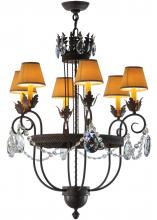 2nd Avenue Designs White 142450 - 27"W Antonia 6 LT Chandelier