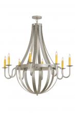 2nd Avenue Designs White 145268 - 48"W Barrel Stave Metallo 8 LT Chandelier