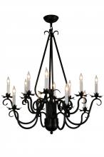 2nd Avenue Designs White 146655 - 30" Wide Caleb 12 LT Chandelier