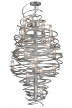 2nd Avenue Designs White 148175 - 30"W Cyclone 18 LT W/Glass Shades Chandelier