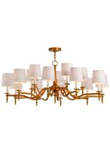 2nd Avenue Designs White 149365 - 52"W Toby 15 LT Chandelier