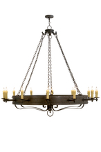 2nd Avenue Designs White 153399 - 72"W Parnella 12 LT Chandelier