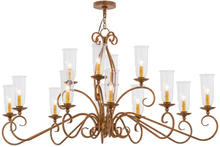 2nd Avenue Designs White 160782 - 60"L Wallis 14 LT Oblong Chandelier