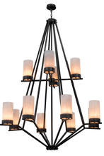 2nd Avenue Designs White 161802 - 60"W Galen 12 LT Two Tier Chandelier