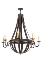 2nd Avenue Designs White 169875 - 48"W Barrel Stave Metallo 8 LT Chandelier