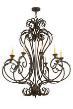 2nd Avenue Designs White 176434 - 48" Wide Josephine 10 Light Chandelier