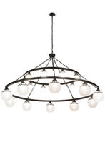 2nd Avenue Designs White 182292 - 96"W Bola Tavern 20 LT Two Tier Chandelier