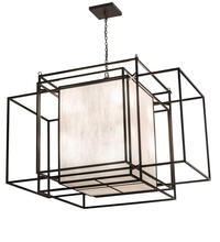 2nd Avenue Designs White 192699 - 72"L Kitzi Box Oblong Pendant