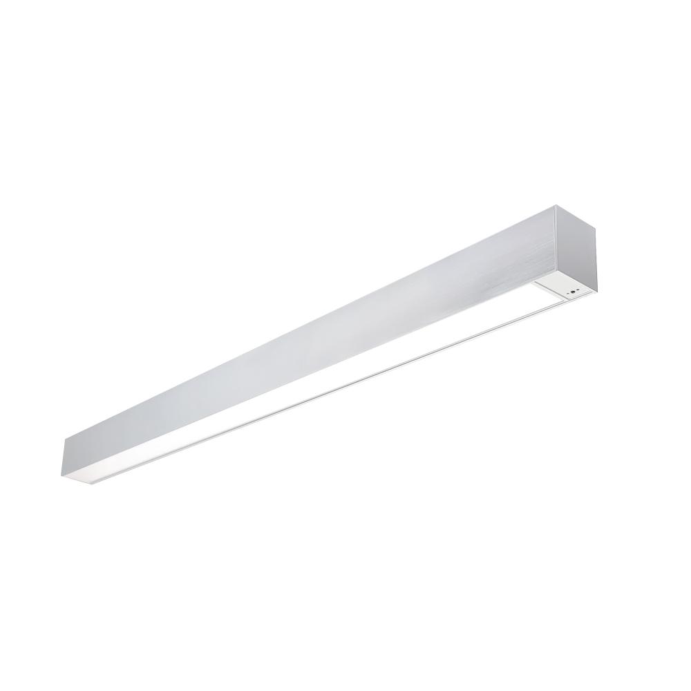 8' L-Line LED Indirect/Direct Linear, 12304lm / Selectable CCT, Aluminum Finish, with Motion