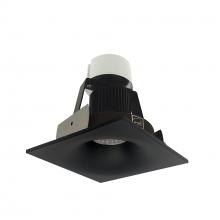 Nora NIR-4SNBCDXBB - 4" Iolite LED Square Bullnose Retrofit, 800lm / 12W, Comfort Dim, Black Finish