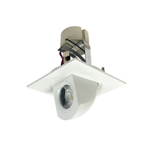 Nora NLCBC-487030XMPW/A - 4" Cobalt Square Adjustable Elbow LED Retrofit, 800lm / 12W, 3000K, Matte Powder White Finish