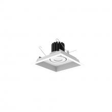 Nora NMRT3-1RL330FWW - One-Head Flanged LED Multiple Lighting Trim, 2500lm per Head w/ Flood Optic, 3000K, Regressed White