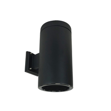 Nora NYLS3-6W1L630FP01BBB - 6" Sapphire III Wall Mount Black Cylinder, Black Reflector/Black Flange, 120V; Phase Dimming,