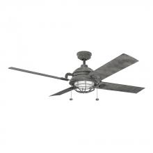 Kichler 310136WZC - Maor Patio LED 65" Fan Weathered Zinc