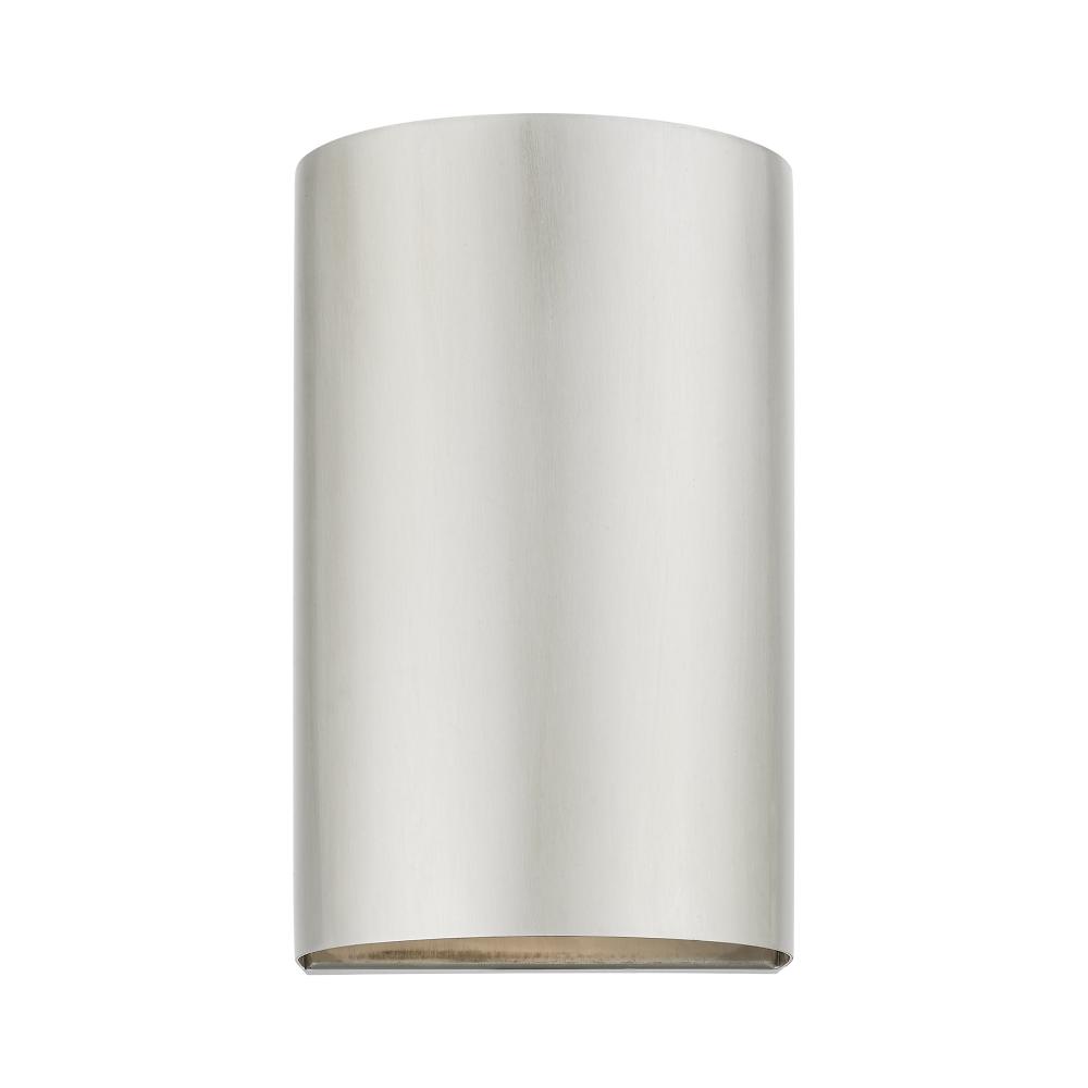 1 Light Brushed Nickel Outdoor / Indoor ADA Small Sconce