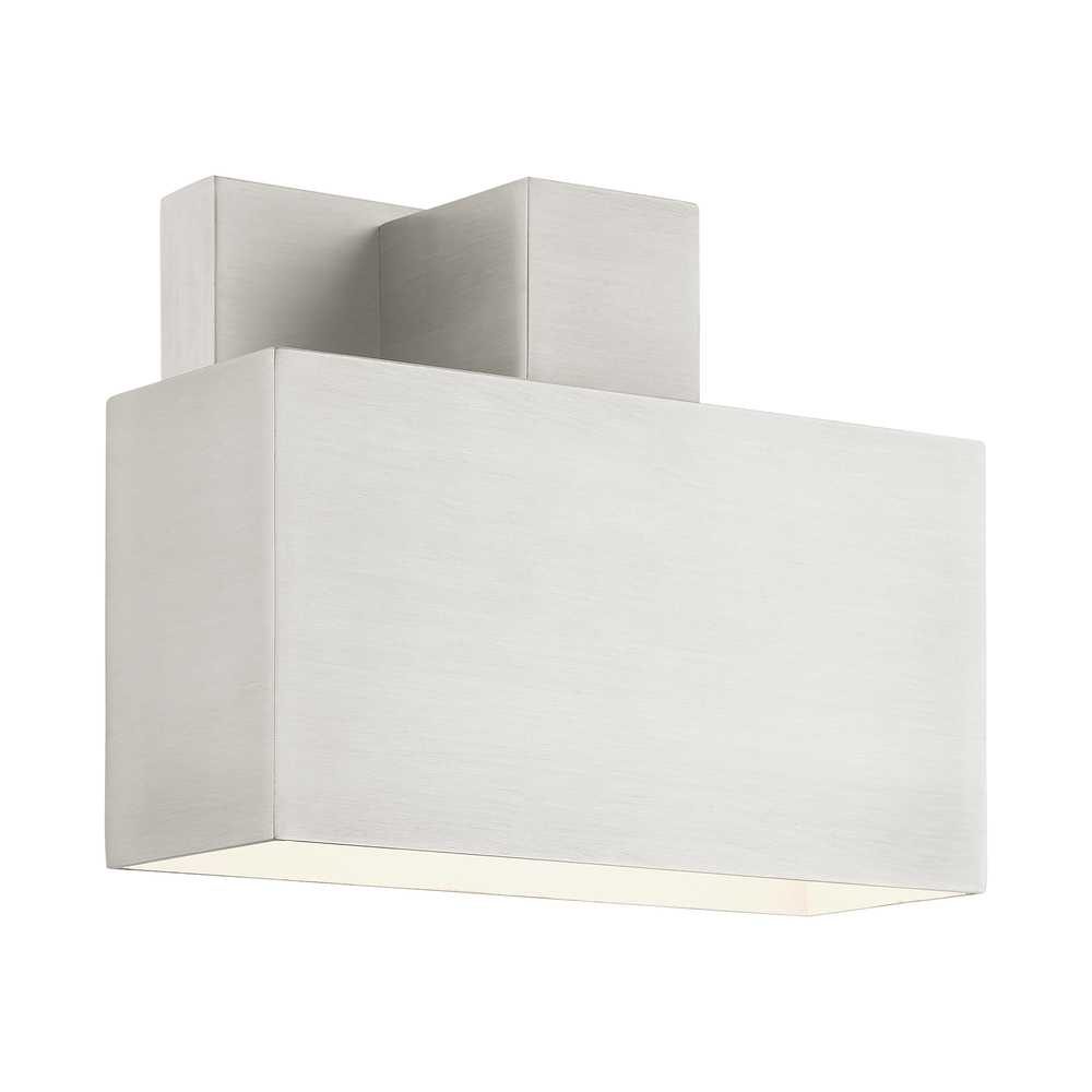 1 Lt Brushed Nickel Outdoor ADA Wall Sconce