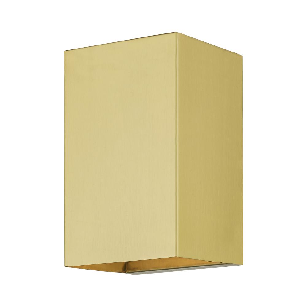 1 Light Satin Gold Outdoor / Indoor ADA Small Sconce