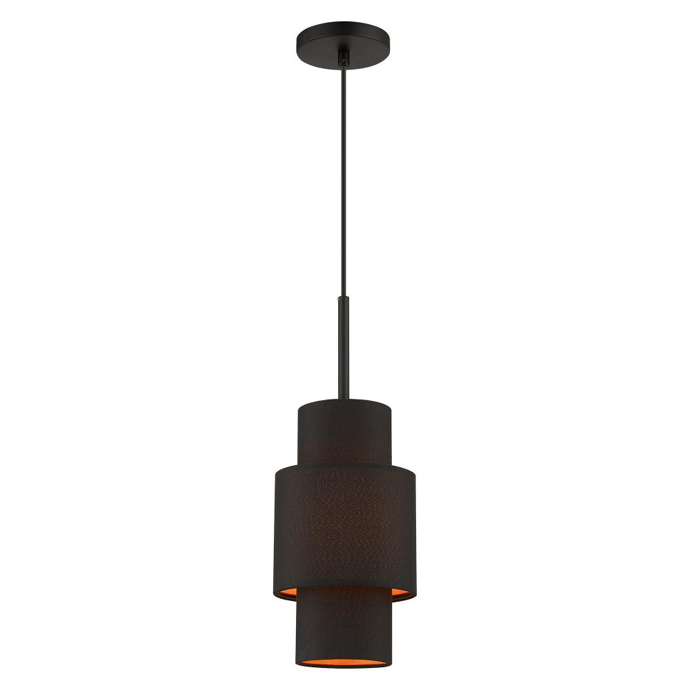 1 Light Black Pendant