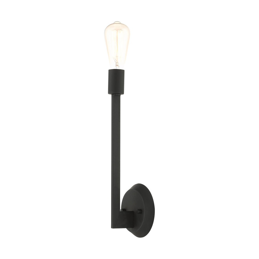 1 Lt Black Wall Sconce