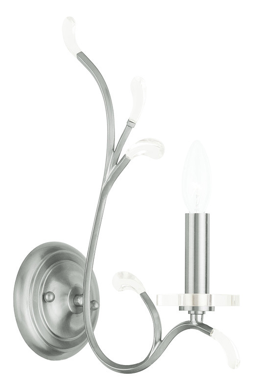 1 Light Brushed Nickel Wall Sconce