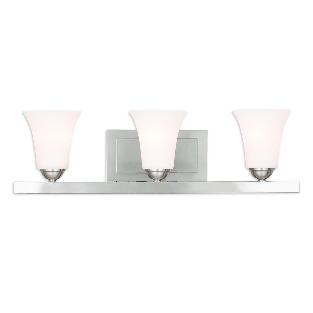 3 Light Brushed Nickel Bath Vanity