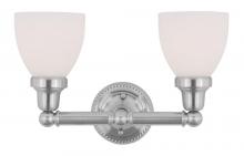 Livex Lighting 1022-91 - 2 Light Brushed Nickel Bath Light