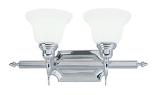 Livex Lighting 1282-05 - 2 Light Polished Chrome Bath Light