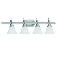 Livex Lighting 1284-91 - 4 Light Brushed Nickel Bath Light